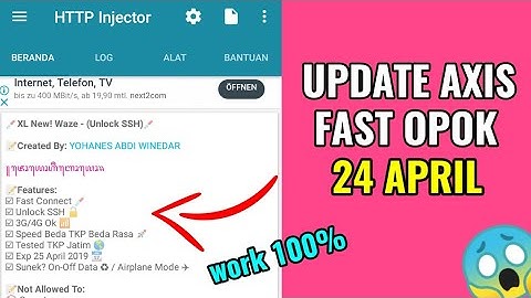 AXIS HITZ OPOK TERBARU 24 APRIL 2019 [HTTP INJECTOR] | AXIS HITZ OPOK JABAR BANGKIT 24 APRIL