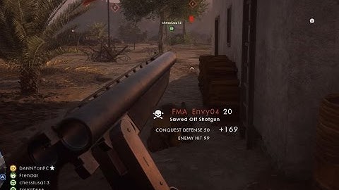 Secret double barrel DOOM reload in Battlefield 1 (sawed off)