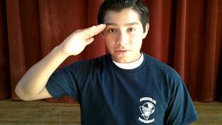 Instructional Drill and Marching, Salute