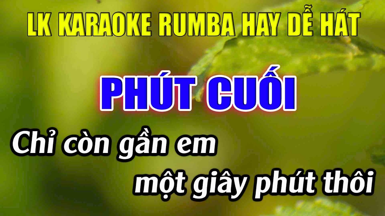 Liên Khúc Karaoke Tone Nam Dễ Hát Karaoke Phút Cuối Karaoke Lâm Nhạc Sống - Beat Mới