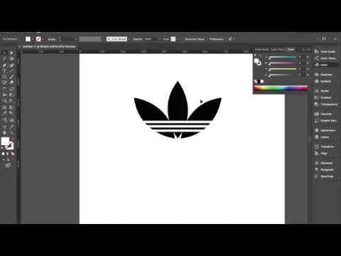 Making the Adidas Logo in Adobe Illustrator - YouTube