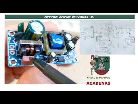 SMPS. Como funciona adaptador AC-DC 5V - 2A con esquema (Clase 106)