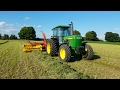 Chopping Hay! With John Deere 4055 & New Holland FP230 Chopper