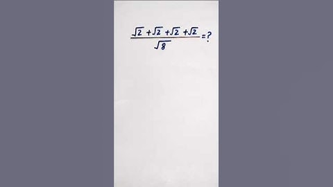 Nice Square Root Problem|Math Olympiad #shorts #viral #interestingmath #matholympiad #maths