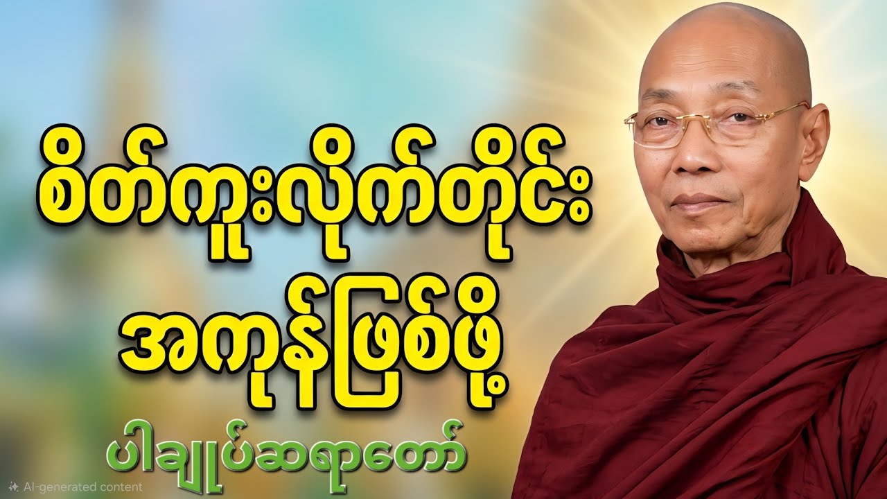 စိတ်ကူးလိုက်တဲ့အရာတွေ အကုန်ဖြစ်လာဖို့ ဒီတရားလေးအတူနာယူကြရအောင်