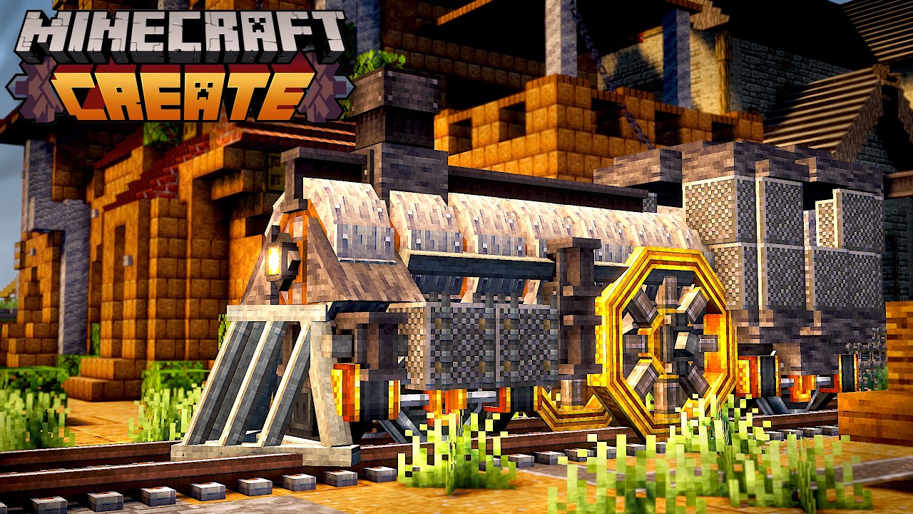 Expanding My World with Trains (Create Mod) - YouTube