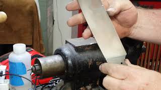 3V Camp Knife Cutting Through Bolt.