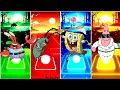 Mr.Krabs VS Plankton VS Spongebob VS Patrick star in Tiles Hop Mega Challenge #spongebob #tileshop