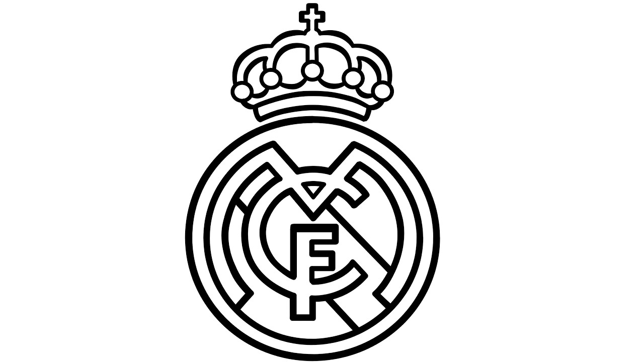 Como desenhar o escudo do Real Madrid passo a passo | Desenho do logo ...