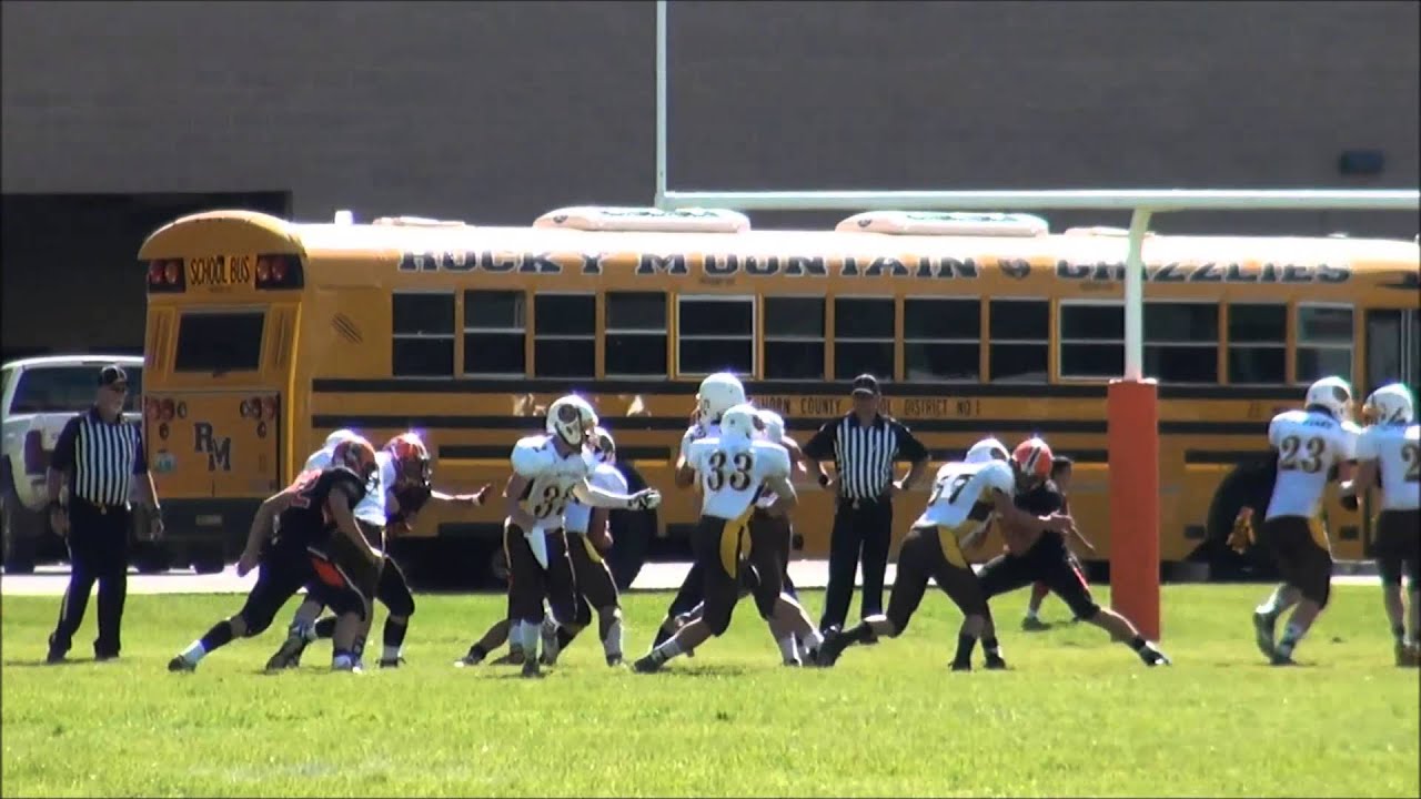 Rocky Mountain High School Football at Cokeville 2015 YouTube