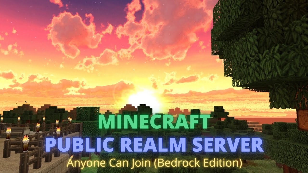 Minecraft New Public Realm Server SMP Anyone Can Join Day 3 (REALM CODE ...