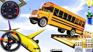 Impossible School Bus - School Bus Game - Maga Ramp Bus Driving Simulation - Android Gameplay screenshot 5