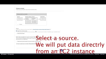 Quick tutorial to setup an AWS Firehose delivery stream to sink data to S3 bucket and EC2 as source