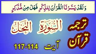 Surah An-Nahl | Beautiful Recitation with Urdu Translation | Para 14 - Ayat - 114-117 #Quran