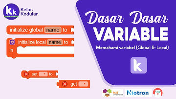 Dasar-Dasar Variable - Dasar-dasar kodular | (MIT App Inventor,Appybuilder,Thunkable)