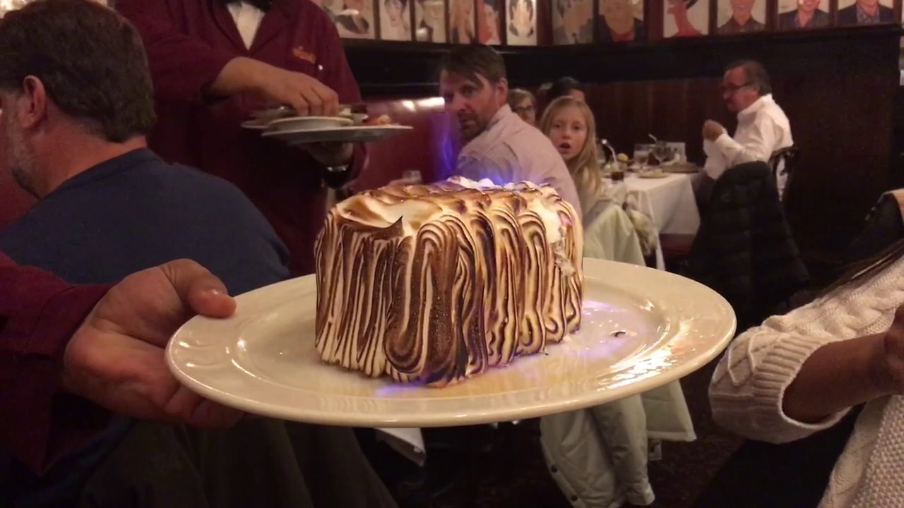 Baked Alaska Dessert Sardis Restaurant, New York YouTube