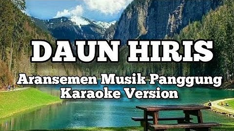 Daun Hiris Aransemen Musik Panggung Karaoke Version @wirjamusik  #Daunhiris