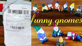 Unboxing fairy garden accessories/funny gnomes//Garden thrive