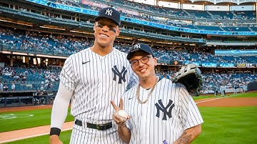 Logic and Aaron Judge make a beat at Yankee Stadium