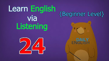 Learn English via Listening Beginner Level | Lesson 24 | Weather