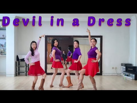 Devil In a Dress Line Dance | Niels Poulsen - YouTube