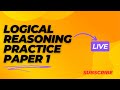 Live reasoning Class @SinghMathematician