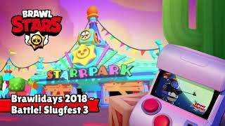 BRAWL STARS (Brawlidays 2018) ~ Battle! Slugfest 3
🔊 ¡Descarga este track en nuestra web! - https://beatsandpixels.net/biblioteca
¡Prepárate para pelear contra oponentes de lo más variopintos! Starr Park encierra muchísimos secretos y lugares diferentes; el salvaje oeste, arcades futuristas, mundos de golosinas...
Todos ellos cuentan con melodías únicas, ¡que despertarán tu espíritu luchador! BRAWL STARS (Brawlidays 2018) ~ Battle! Slugfest 3