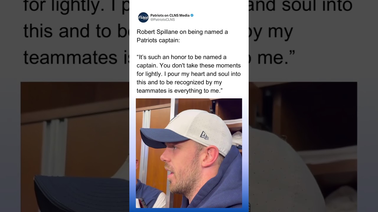 Robert Spillane REACTS to being named a Patriots CAPTAIN
