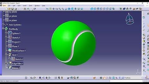 Catia Tutorial| Generative shape design|Tennis Ball
