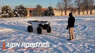 Below freezing collision avoidance testing on the L4 UGV.