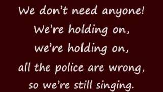 lyrics to for he&#39;s a jolly good felon - lostprophets