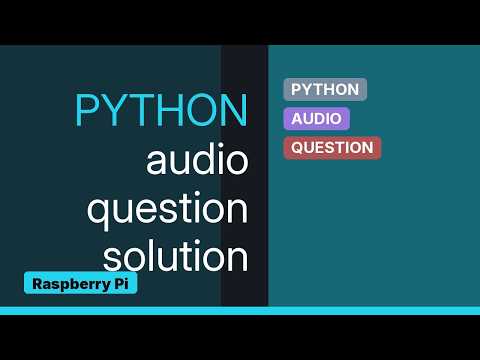 Raspberry Pi: Sound recording using python
