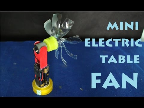 How To Make A Mini Electric Fan | Homemade Toy