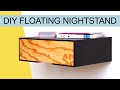 Making floating nightstand with drawer
