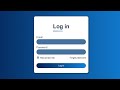 Log in Form using  HTML and CSS.