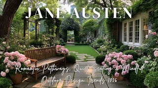 Serene Backyard Wellness Garden Inspired by Jane Austen Romantic Pathways, Quiet Seating & Mindful