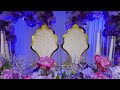 Purple pink  gold wedding decor in houston texas  royal luxury events