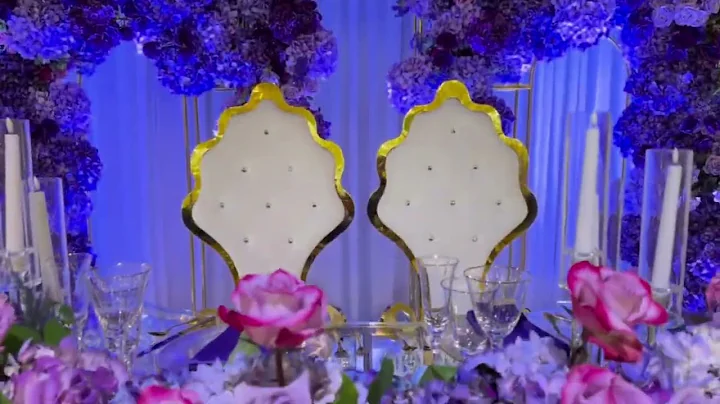 Purple, Pink, & Gold Wedding Decor in Houston, Texas | Royal Luxury Events