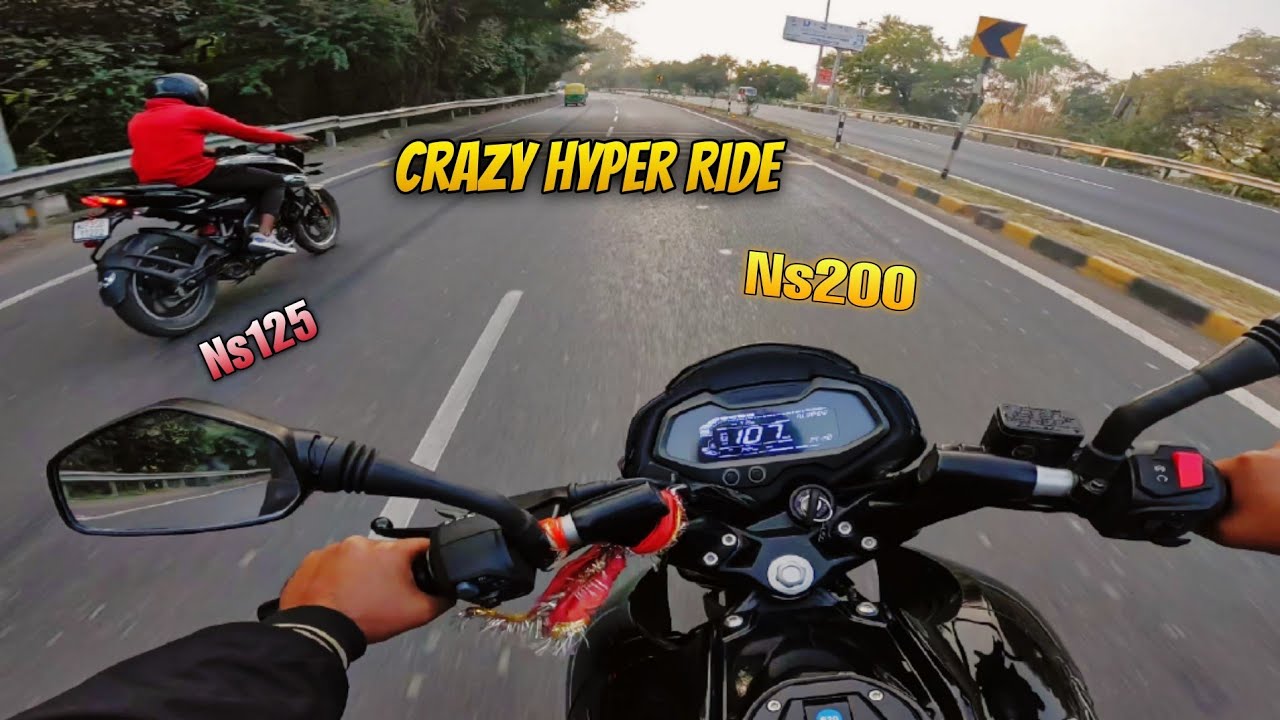 NS125 Chasing NS200! 🔥 Extreme Hyper Ride & Top Speed Challenge|| Hyper Rush Ride 