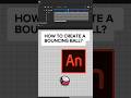 How to create a BOUNCING BALL animation? 🏀⛹️♂️ #bouncingball #framebyframeanimation #adobeanimate