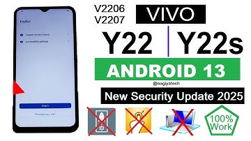 Vivo Y22 = Y22s FRP Bypass | Vivo V2206, V2207 Google Account Unlock | Latest Video 2025 |