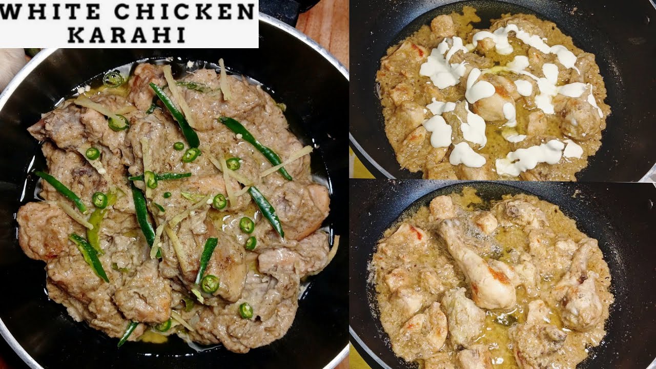 Chicken White Karahi | Restaurant Style White Chicken Karahi| Chicken White Handi | Mines Cuisine |