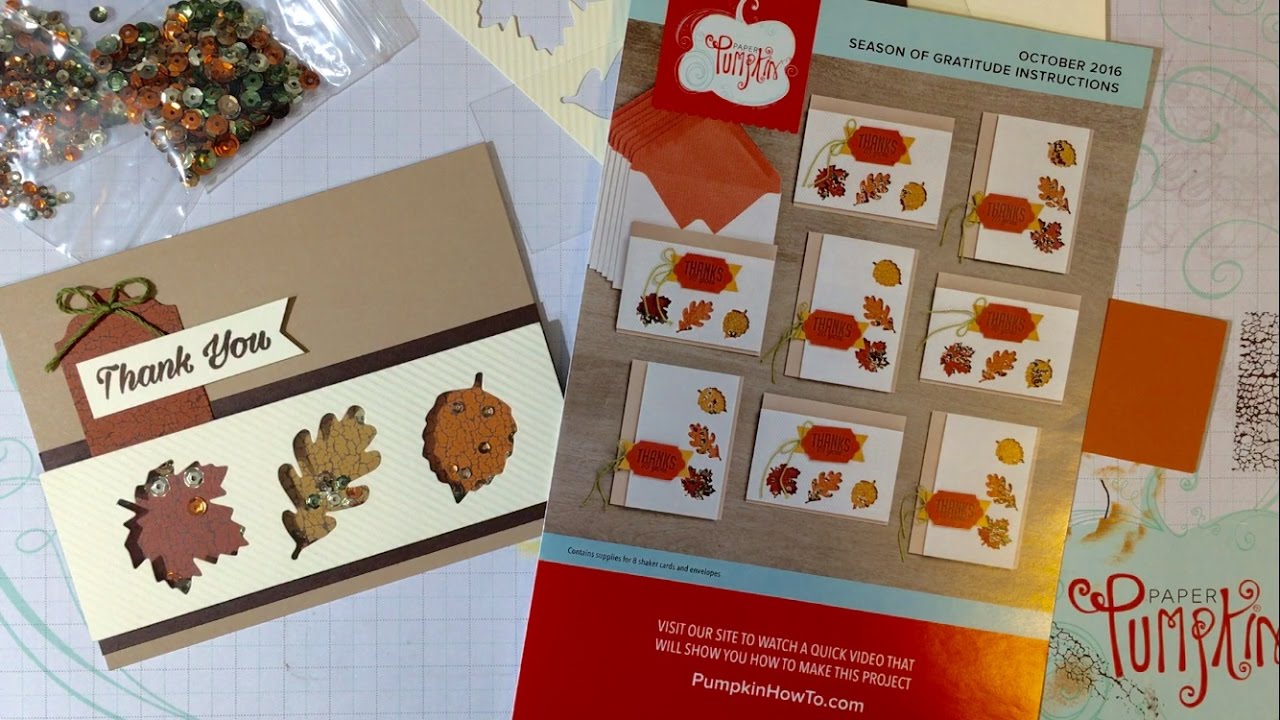 Alternate Card Idea #2: October 2016 Paper Pumpkin Kit Season of ...