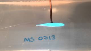 NASA MS313 Airfoil tested at 20 Hz in the water tunnel
