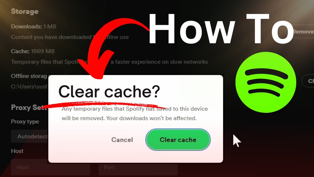 How To Clear Cache On Spotify Pc Fix Spotify Lagging - YouTube