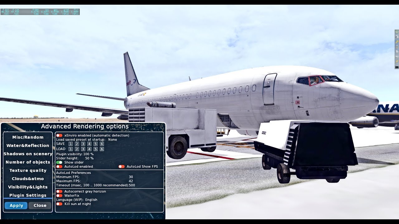  x plane11 rendering options v2 13 getting more fps youtube