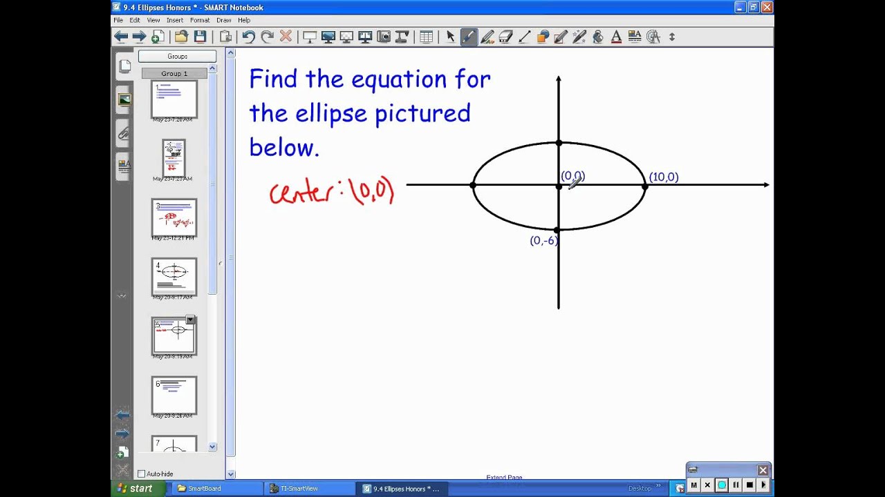 9.4 video - Ellipses - YouTube