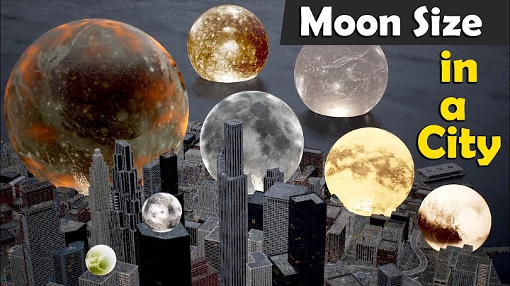 Moons Size Comparison in City | If the Moons Became 1000 Times Smaller,
