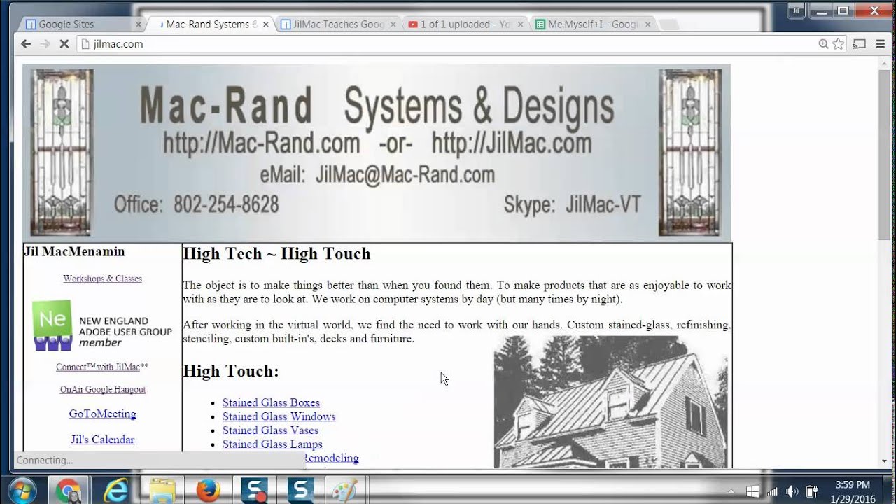 jilmac-creating-a-google-site-addinglinks-youtube