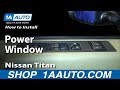 How to Replace Master Power Window Switch 2004-15 Nissan Titan